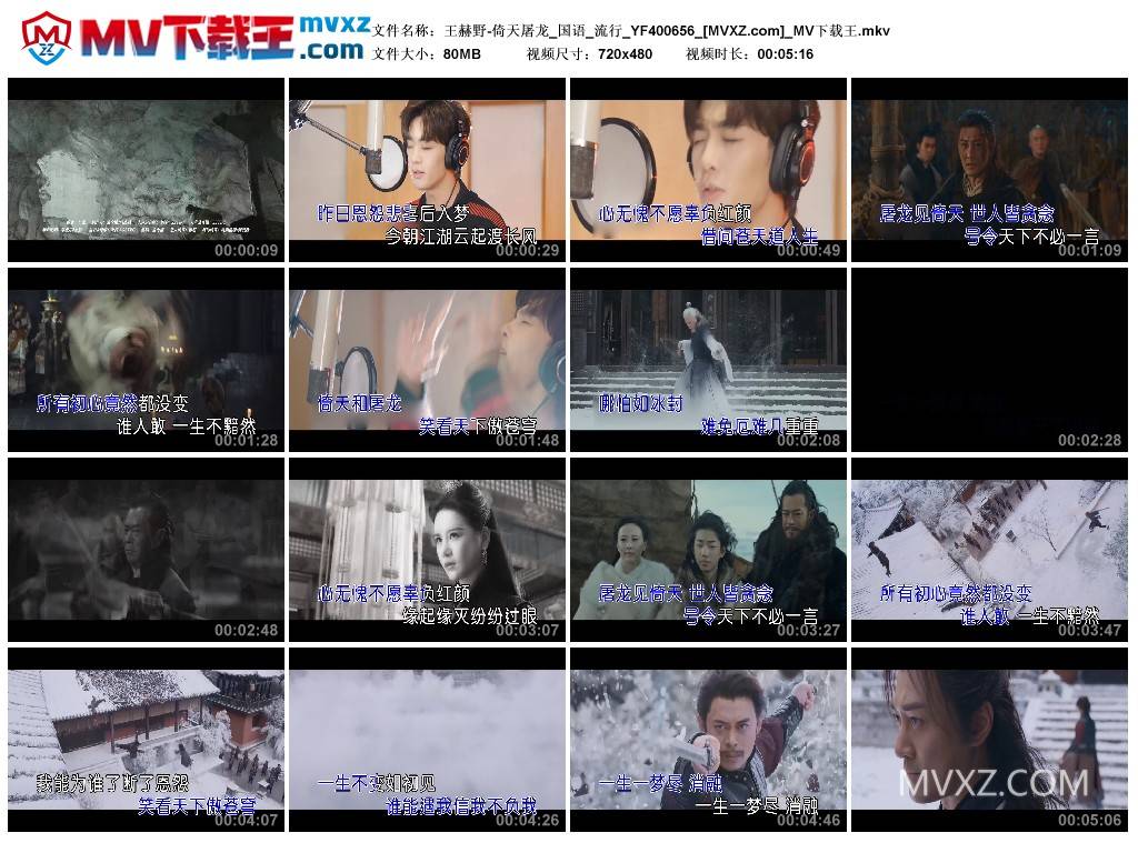 王赫野-倚天屠龙_国语_流行_YF400656